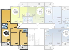 Продается 3-комнатная квартира ЖК Молодежный 2, литера 6, 83.55  м², 7720020 рублей