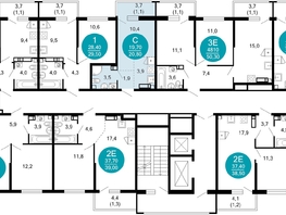 Продается 1-комнатная квартира ЖК Лестория, дом 3, 20.8 м², 13686400 рублей