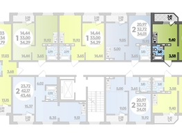 Продается Студия ЖК Молодежный 2, литера 11, 34.82  м², 3976444 рублей