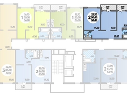 Продается 2-комнатная квартира ЖК Парк у дома, литера 7.1, 53.4  м², 9163440 рублей