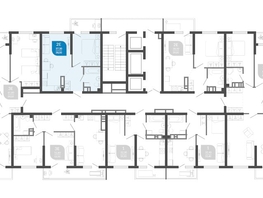 Продается 1-комнатная квартира ЖК Облака-2, блок секция 4-8, 38.5  м², 8115800 рублей