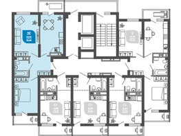 Продается 2-комнатная квартира ЖК Облака-2, блок секция 4-8, 56.9  м², 9906290 рублей