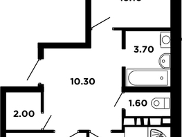 Продается 2-комнатная квартира ЖК Neo-квартал Красная площадь, 18, 59.8  м², 7594600 рублей