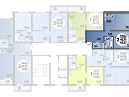 Продается 2-комнатная квартира ЖК Город у моря, литер 17, 48.37  м², 7923006 рублей