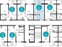 Продается 1-комнатная квартира ЖК Лестория, дом 2, 24  м², 13132800 рублей