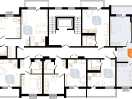 Продается 3-комнатная квартира Южане, 74.6  м², 9026600 рублей