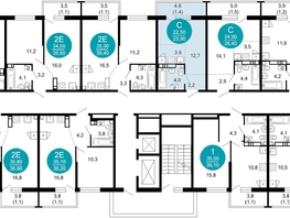 Продается 1-комнатная квартира ЖК Лестория, дом 2, 23.9  м², 12559450 рублей