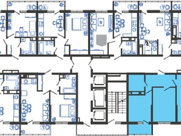 Продается 2-комнатная квартира ЖК Облака-3, дом 1, 56.2  м², 9700120 рублей