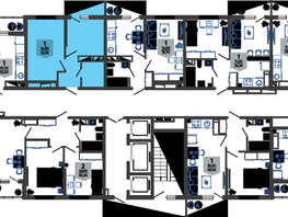 Продается 1-комнатная квартира ЖК Облака-3, дом 1, 31.7  м², 7078610 рублей