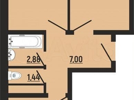 Продается 2-комнатная квартира ЖК Славянка, литера 10, 65.3  м², 5876100 рублей