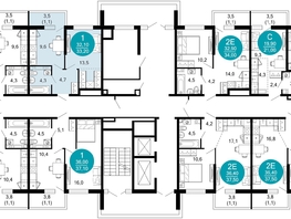 Продается 1-комнатная квартира ЖК Лестория, дом 4, 33.2  м², 13937360 рублей