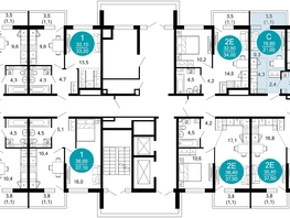 Продается 1-комнатная квартира ЖК Лестория, дом 4, 21  м², 10859100 рублей