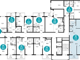 Продается 2-комнатная квартира ЖК Лестория, дом 5, 80.6  м², 30273360 рублей