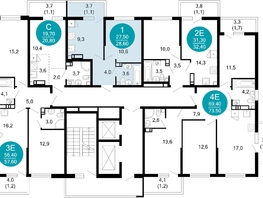 Продается 1-комнатная квартира ЖК Лестория, дом 5, 28.6  м², 12967240 рублей