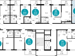 Продается 1-комнатная квартира ЖК Лестория, дом 3, 37.9  м², 16331110 рублей