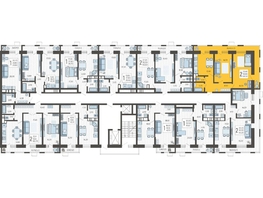 Продается 2-комнатная квартира ЖК Небо, литера 5, 64.5  м², 9623400 рублей