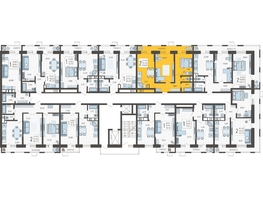 Продается 2-комнатная квартира ЖК Небо, литера 7, 59.6  м², 9261840 рублей