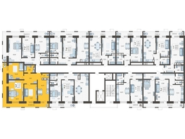 Продается 3-комнатная квартира ЖК Небо, литера 4, 84.1  м², 11715130 рублей