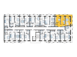 Продается 2-комнатная квартира ЖК Небо, литера 6, 64.5  м², 8984850 рублей