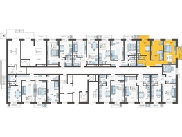 Продается 2-комнатная квартира ЖК Небо, литера 7, 60.8  м², 8706560 рублей