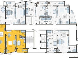 Продается 2-комнатная квартира ЖК Режиссёр, литера 4, 450.01  м², 56251250 рублей