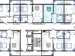 Продается 1-комнатная квартира ЖК Облака-3, дом 1, 33.6  м², 7496160 рублей