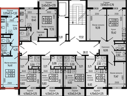 Продается 1-комнатная квартира ЖК Botanica Hills (Ботаника Хилс), лит 2, 31.5  м², 9603000 рублей