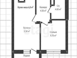 Продается 1-комнатная квартира ЖК Ракурс , литер 6, 35.4  м², 3400000 рублей