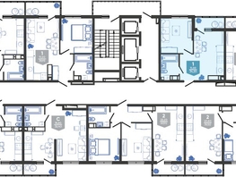 Продается 1-комнатная квартира ЖК Облака-3, дом 1, 34.2  м², 7684740 рублей