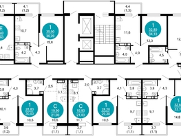 Продается 1-комнатная квартира ЖК Лестория, дом 1, 24.2  м², 13036540 рублей