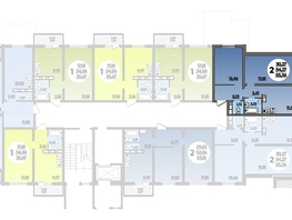 Продается 2-комнатная квартира ЖК Романовский, литера 1, 55.36  м², 6012096 рублей