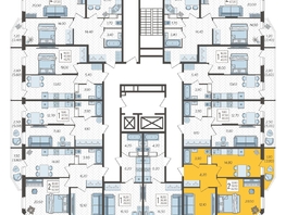 Продается 2-комнатная квартира ЖК Зеленодар, литера 7, 62.5  м², 7625000 рублей