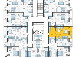 Продается 1-комнатная квартира ЖК Зеленодар, литера 7, 40  м², 5360000 рублей