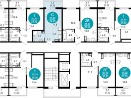 Продается 1-комнатная квартира ЖК Лестория, дом 2, 22.5  м², 13736250 рублей