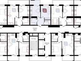 Продается 1-комнатная квартира ЖК Отражение, 2 очередь литера 3, 34.8  м², 5112290 рублей