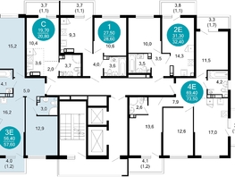 Продается 2-комнатная квартира ЖК Лестория, дом 5, 57.6  м², 20983680 рублей