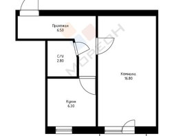 Продается 1-комнатная квартира Лазурная ул, 32.4  м², 3600000 рублей