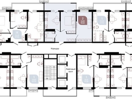 Продается 2-комнатная квартира ЖК Отражение, 2 очередь литера 4, 55.9  м², 7479420 рублей