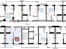 Продается 1-комнатная квартира ЖК Отражение, 1 очередь литера 1, 41.45  м², 6366720 рублей