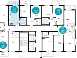 Продается 1-комнатная квартира ЖК Лестория, дом 5, 20.8  м², 9644960 рублей