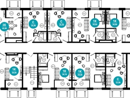 Продается 1-комнатная квартира ЖК Нескучный сад, корпус 2, 25.8  м², 31236060 рублей