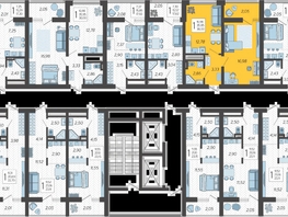 Продается 1-комнатная квартира ЖК Кислород, корпус 3, 38  м², 14725000 рублей