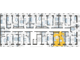 Продается 1-комнатная квартира ЖК Небо, литера 5, 41.6  м², 7259200 рублей