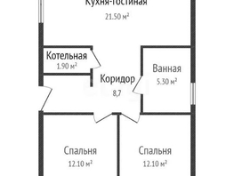 Продается Дом Абрикосовая ул, 65  м², участок 4 сот., 4770000 рублей