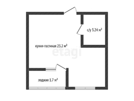 Продается Студия Заполярная ул, 26.44  м², 4050000 рублей