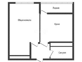 Продается 1-комнатная квартира Заполярная ул, 35.3  м², 3800000 рублей