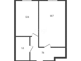 Продается 1-комнатная квартира Криничная ул, 44  м², 2200000 рублей