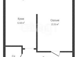 Продается 1-комнатная квартира Домбайская ул, 39.6  м², 4800000 рублей