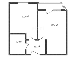 Продается 1-комнатная квартира Уральская ул, 36.8  м², 4300000 рублей