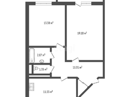 Продается 2-комнатная квартира Домбайская ул, 57  м², 5500000 рублей